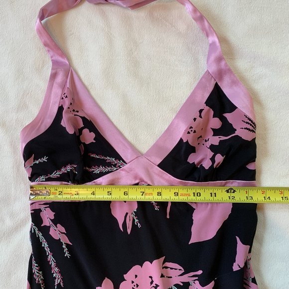 bebe Womens Asymmetrical Halter Neck Dress Black Size M - Picture 6 of 7